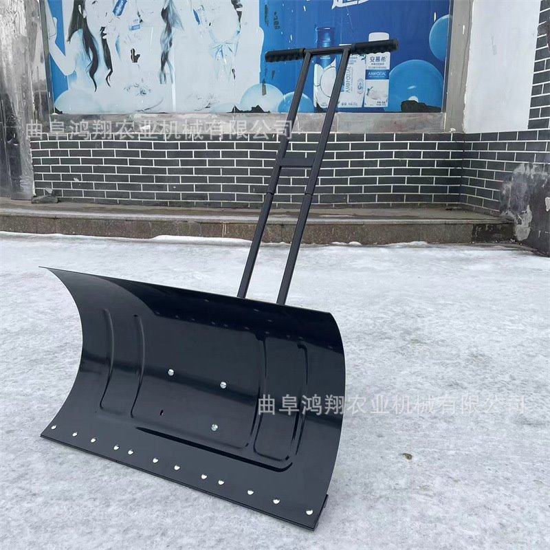 加厚耐用轮式推雪铲小区物业路面铲雪除雪推雪板小型多功能推雪铲