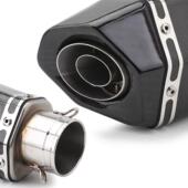 Z40 摩托车改装 R25 GSX250R 小锥六角排气尾段 不锈钢排气管尾段