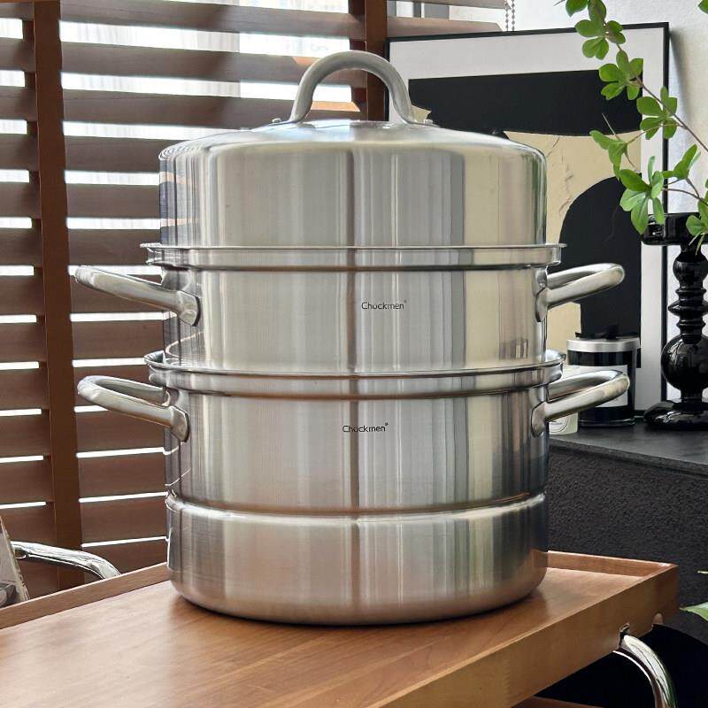 多功能家用304不锈钢三层蒸锅大容量加厚蒸鱼蒸包子大汤锅蒸煮锅