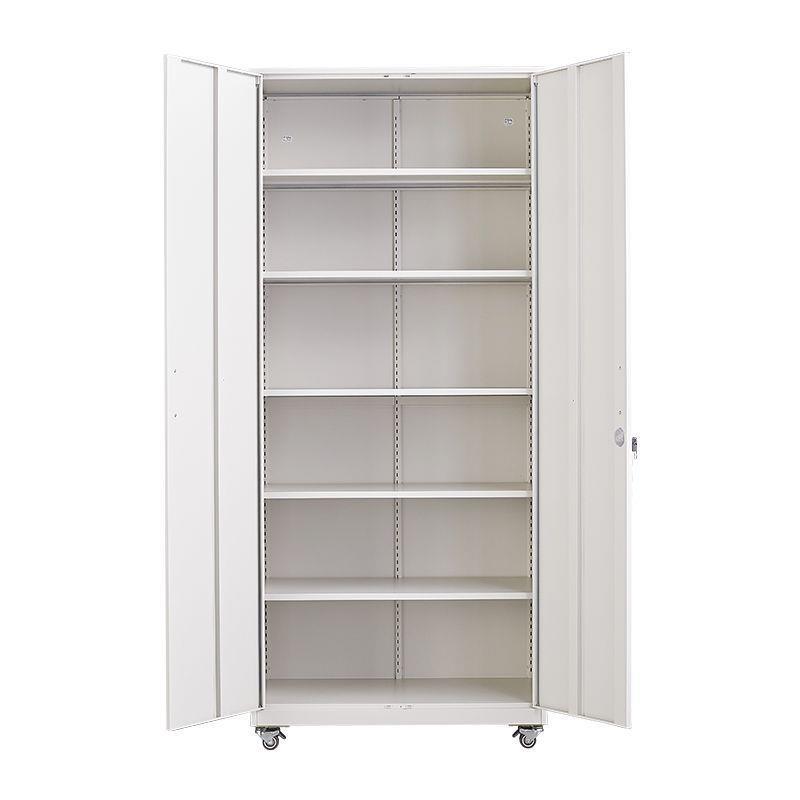 可移动阳台储物柜带锁防晒防潮对开门多层收纳铁皮柜室外置物柜子