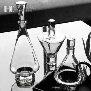 环球悦生活波兰无铅玻璃红酒醒酒瓶玻璃白酒分酒器样板房间专卖店