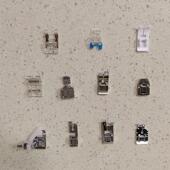 700芳华多功能小型家用电动衣缝纫机压脚套盒装 505A 508 11件配件