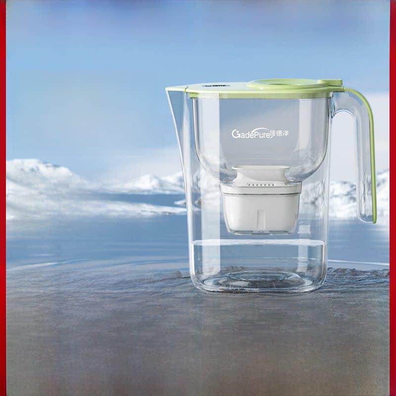 佳德净倍滤净水壶家用大容量滤水壶除水垢余氯自来水过滤器净水杯