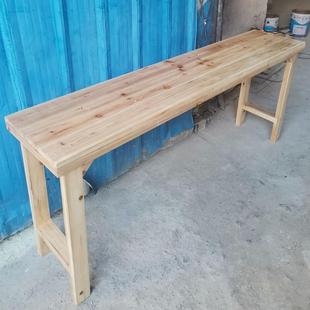 靠窗现代吧台桌实木书桌家用靠墙长条桌窄高脚阳台桌餐桌酒吧M032