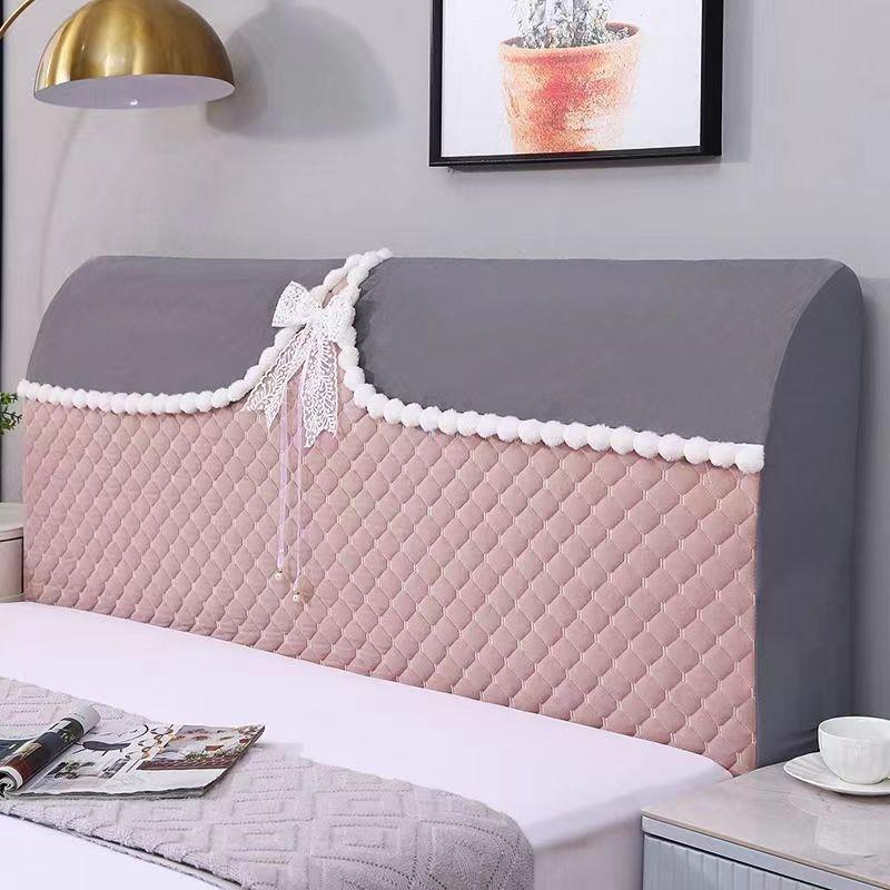 床头套罩2023新款全包防尘床头盖布罩软包夹棉床靠背罩套改造通用