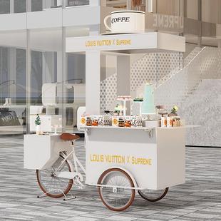 户外网红移动摆摊车商场促销车夜市美食街摊位车广场活动展示餐车