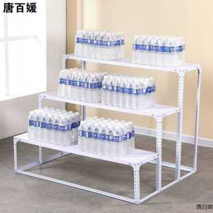 花店角钢置物架单面展示架阶梯货架花架角钢货架 货架梯形台阶式