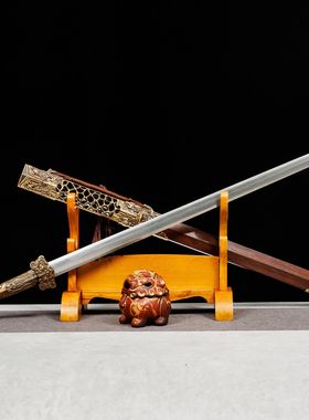 龙泉市刀剑一体八面花纹钢春秋