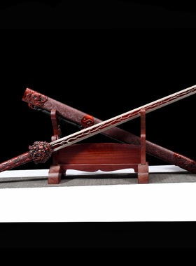 至尊龙王剑一体锻打唐剑锰钢刀剑