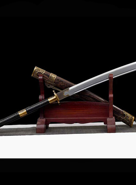 汉剑康熙唐横刀锻打一体锰钢