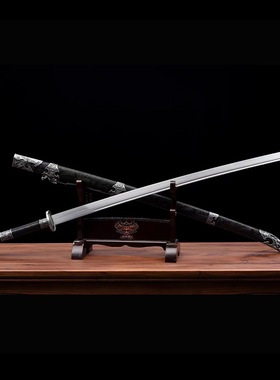 中华苗刀一体锰钢双手刀剑绣春刀