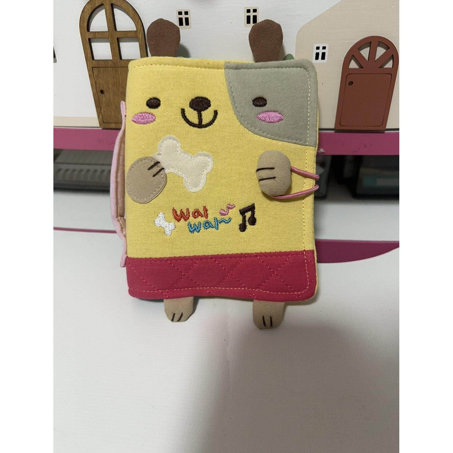 包邮韩国布艺布贴刺绣手工制作立体卡通可爱活页本夹可替换内芯A7