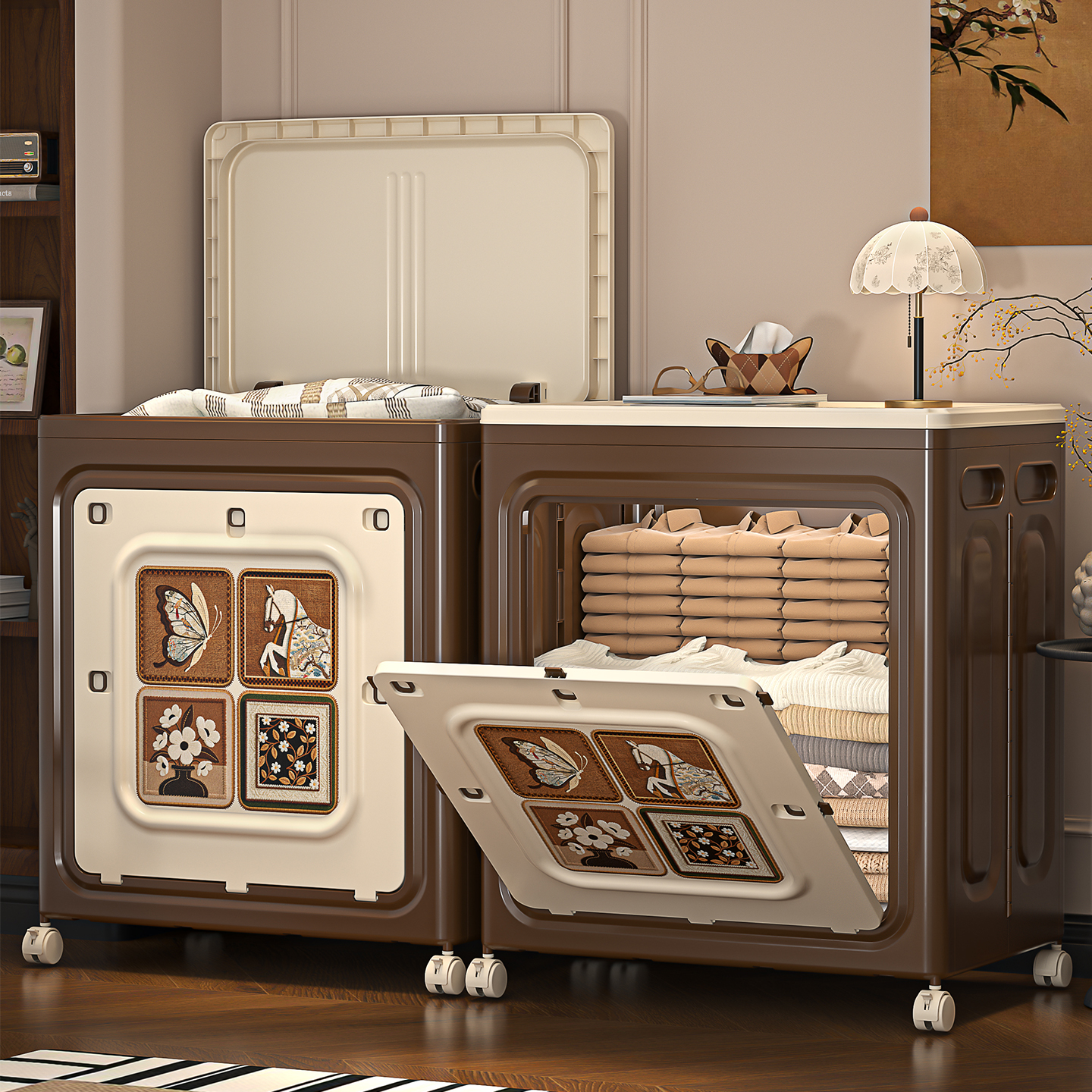 衣服收纳箱收纳筐周转箱大容量