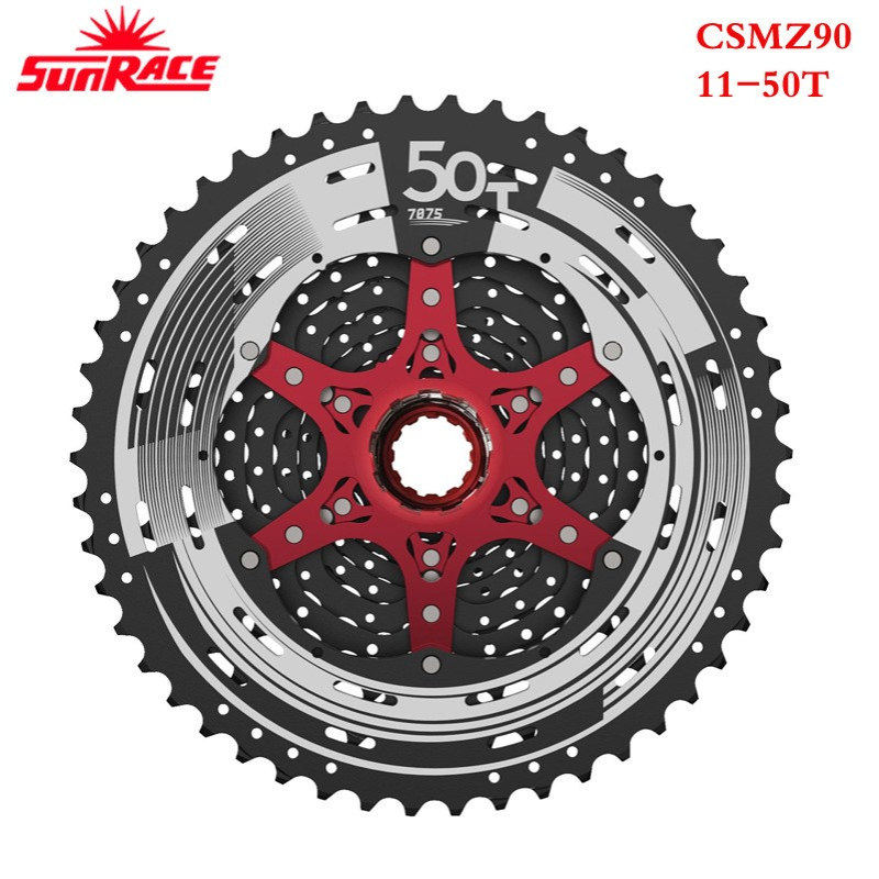 12速日驰SUNRACE自行车外变飞轮变速飞轮骑行多级自行车飞轮卡式