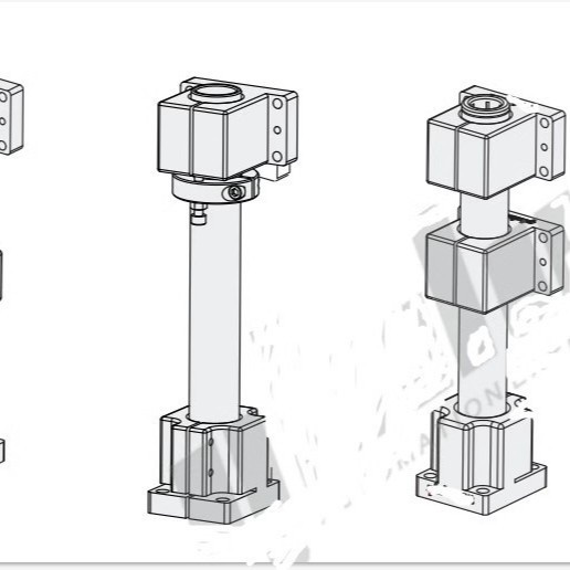 机构安装组件底座/立柱/锁块/加强块ZCD01-D35 ZCD18 ZCD11 ZCD16