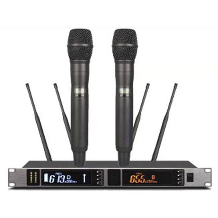 RUSELRLX500真分集无线手持一拖二U段话筒演讲会议多功能家庭舞台