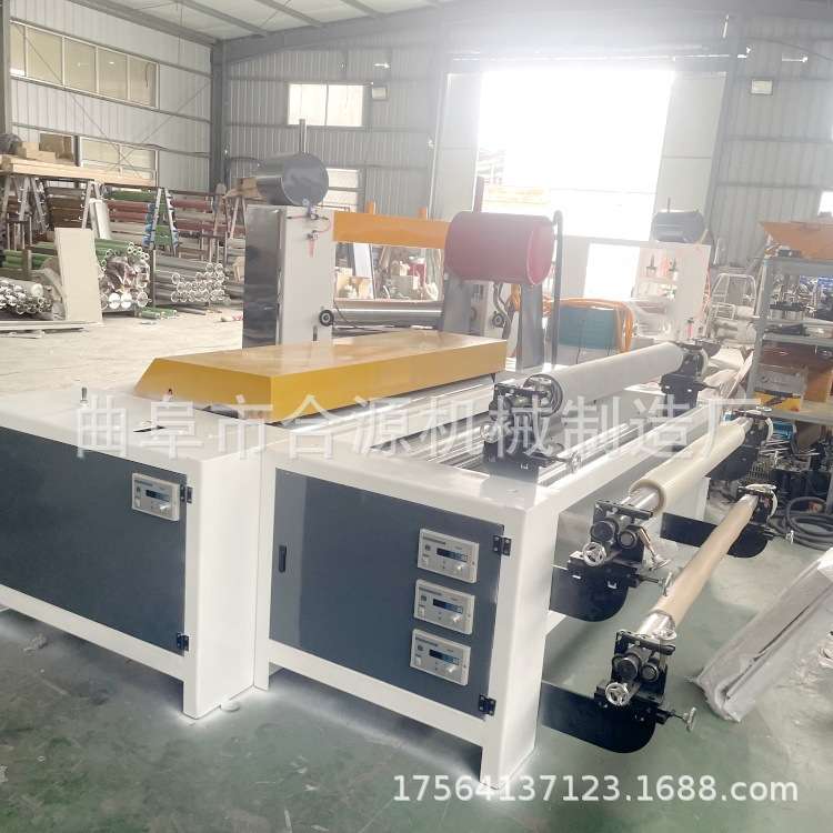 人造草坪复合机 橡塑棉草坪地毯平贴机 EVA热胶涂胶卷对卷贴合机