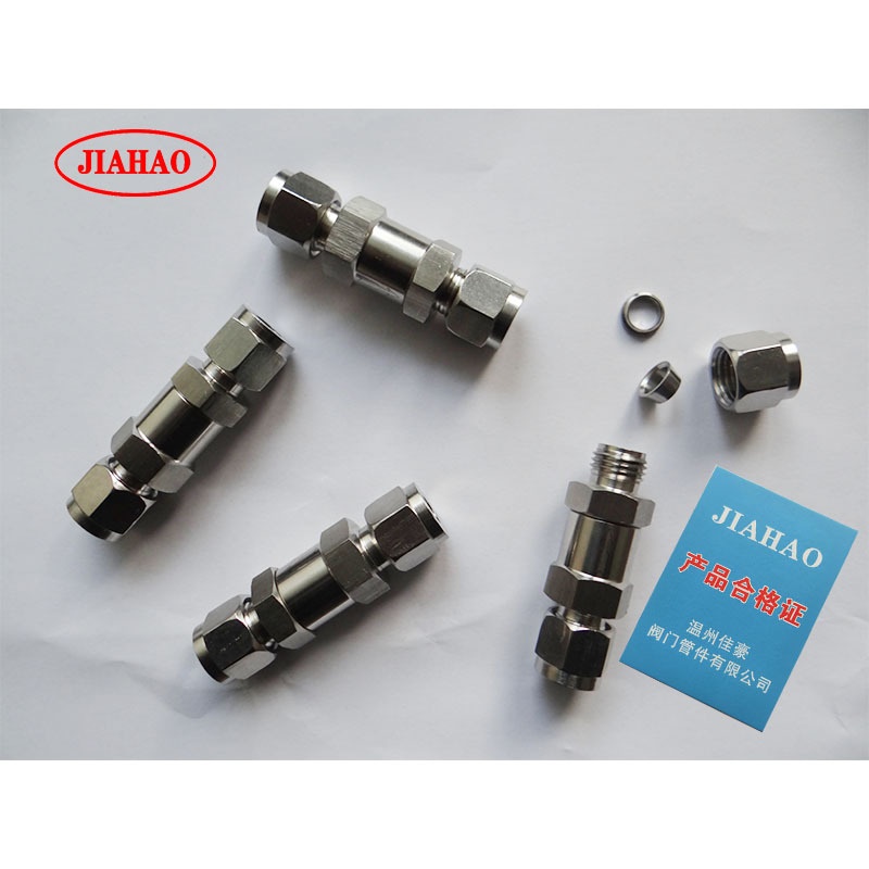 304不锈钢H91W-16P H91W-25P H91W-40P 卡套式单向止回阀逆止阀
