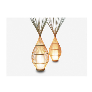 河北石家庄市张家口市承德市唐山市工程落地灯台灯乡村竹艺台灯