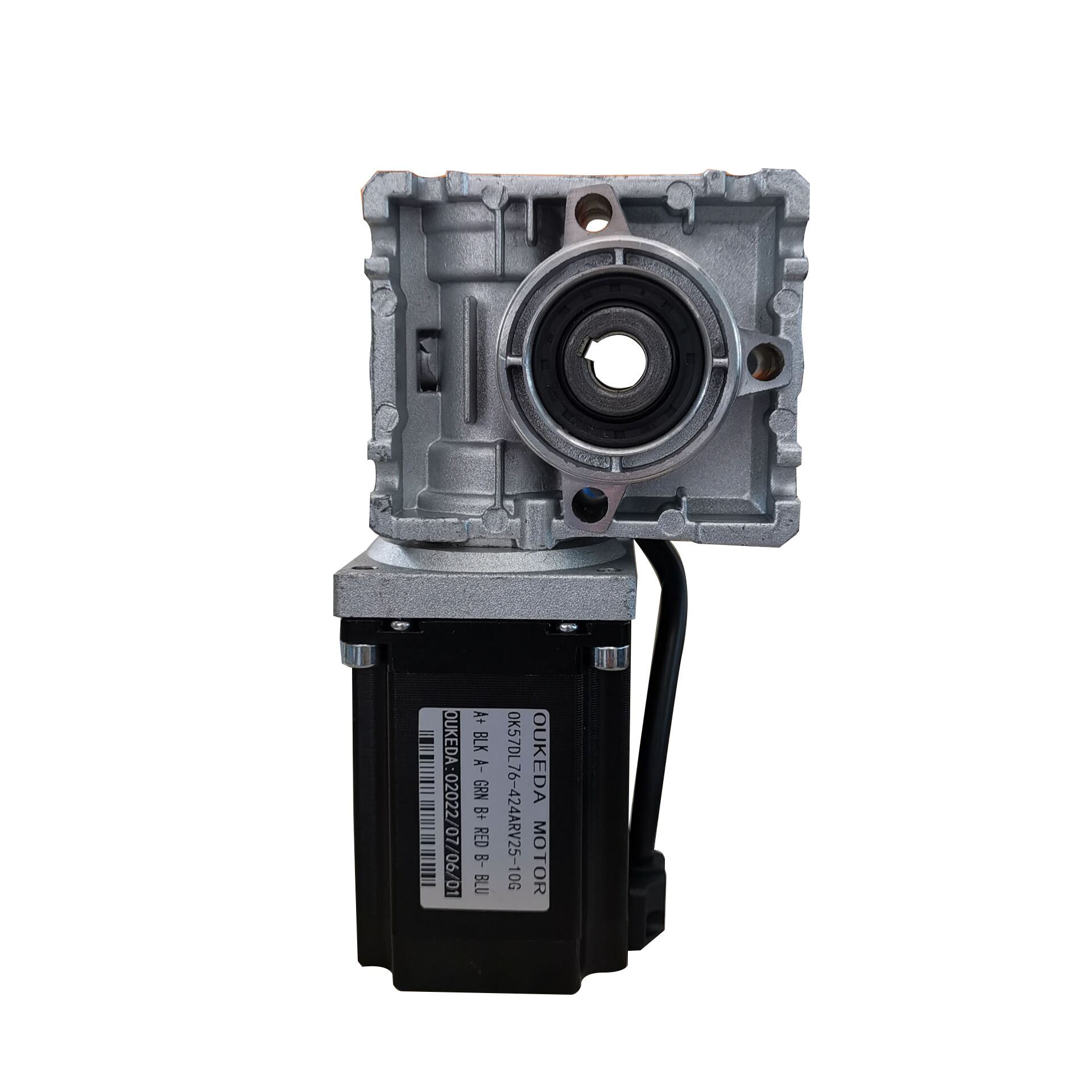 OK57DL76-424ARV25-10G RV25 worm gear reduction motor NEMA23