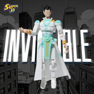 3D打印无敌少侠500年后帝皇马克多关节可动人偶玩具手办模型成品