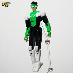 3D打印多关节超可动人偶玩具电话无敌少侠变种配色手办模型摆件