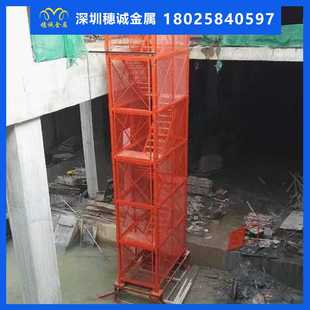 厂家型号全 厂家供应上海安全爬梯 中铁用建筑梯笼 箱式 梯笼