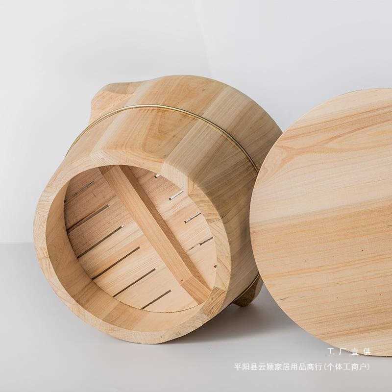 杉木厨房大小饭桶蒸饭木桶蒸米饭餐厅饭甑子蒸笼竹家用默认项