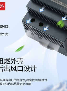 HDR-60-24V导轨开关电源5V12直流30W15W100N150超薄2.5A敏贤48V门