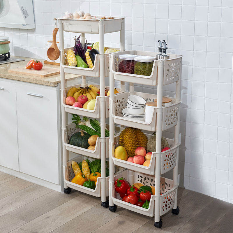 厨房置物架落地多层放果蔬菜架子夹缝整理架小推车收纳盒家用大全,收纳整理,整理架/置物架/收纳架,淘宝优惠券,粉丝福利购,淘宝优惠卷