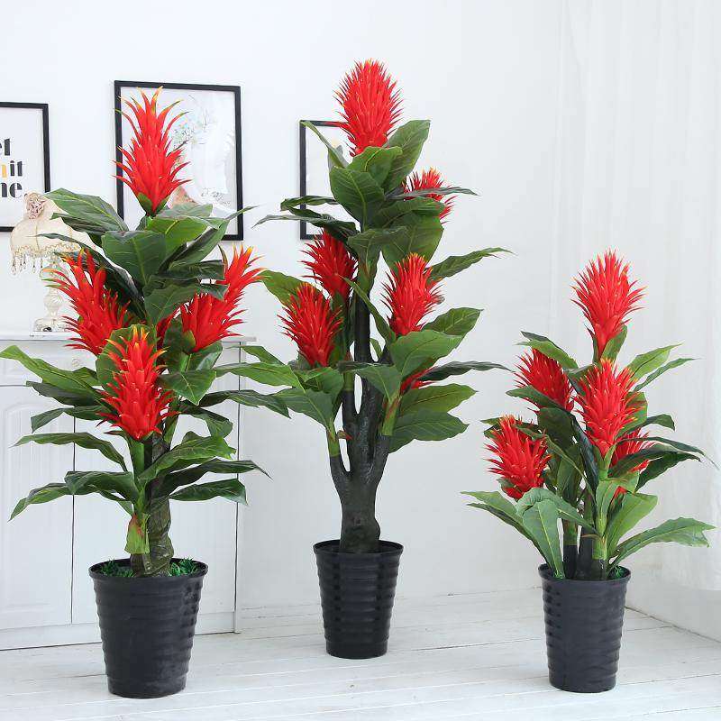 假花鸿运当头摆件仿真植物装饰盆景绿植大盆栽室内客厅花落地,家居饰品,仿真植物盆景,淘宝优惠券,粉丝福利购,淘宝优惠卷