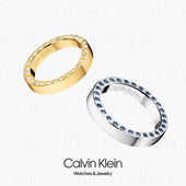 KJ06JR1401 RING CK边钻情侣对戒 KLEIN HOOK 2019 CALVIN