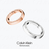 KJ06MR0403 RING CK边钻情侣戒指 KLEIN HOOK 2019 CALVIN