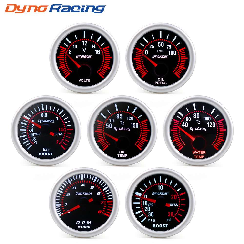 Dyno Racing汽车12V转数表/水温表/增压表/油温表/油压表/电压表