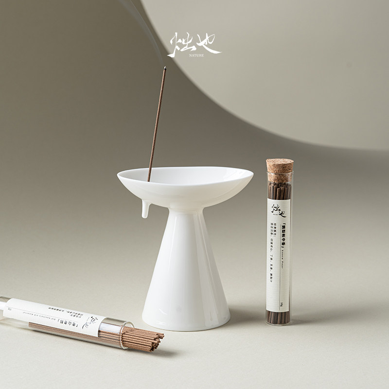 日式风羊脂玉瓷仿古宋代高足线香插香炉香座檀香沉香座禅意不落灰,家居饰品,香托/香盘/香座/香插,淘宝优惠券,粉丝福利购,淘宝优惠卷