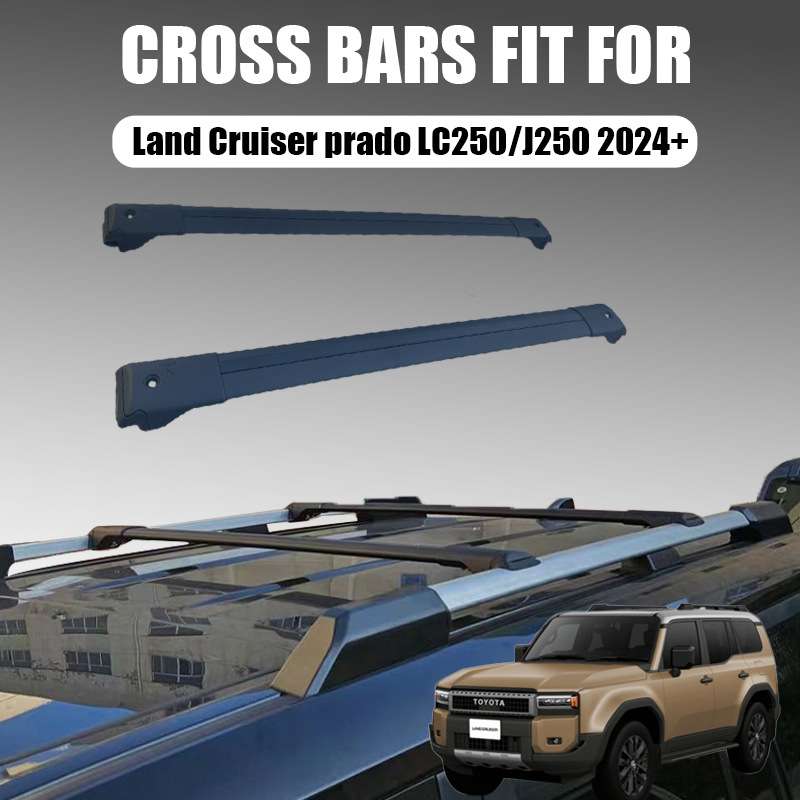适用24新款普拉多prado行李架横杆LC250改装专用车顶行李架横杠