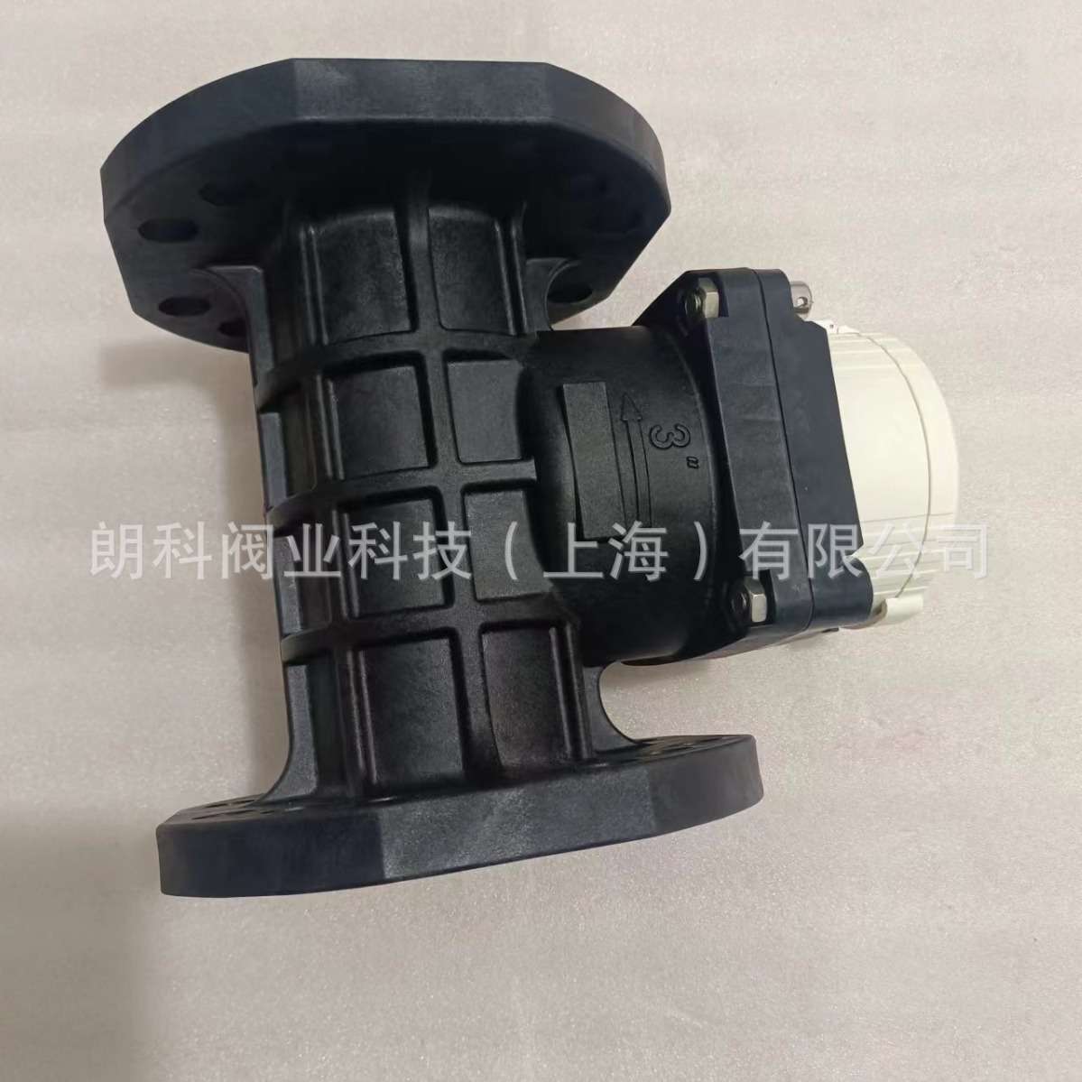 朗科全塑料水表DN100DN80法兰耐弱酸碱 环保塑料水表PVC水表