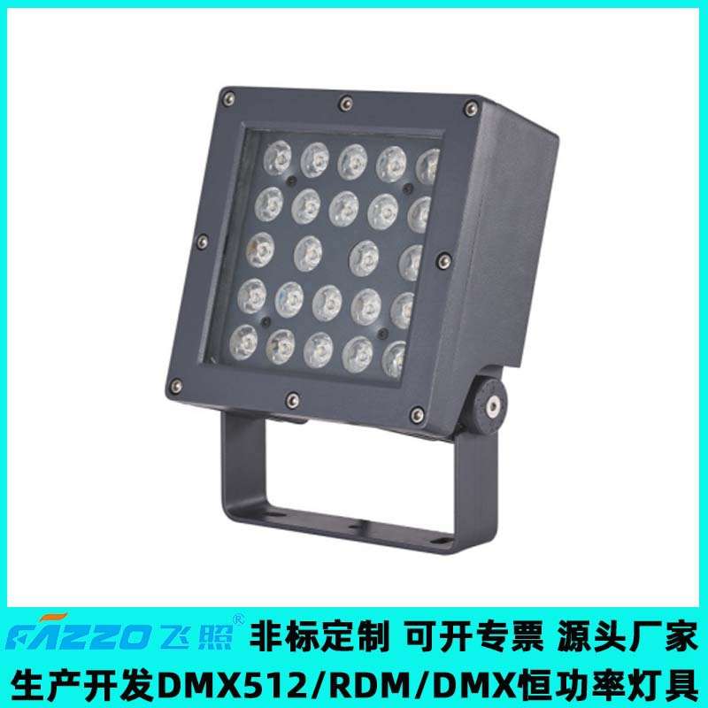 高光效投光灯LED24W36W48W彩光暖白黄光别墅园林照树文旅景观灯光