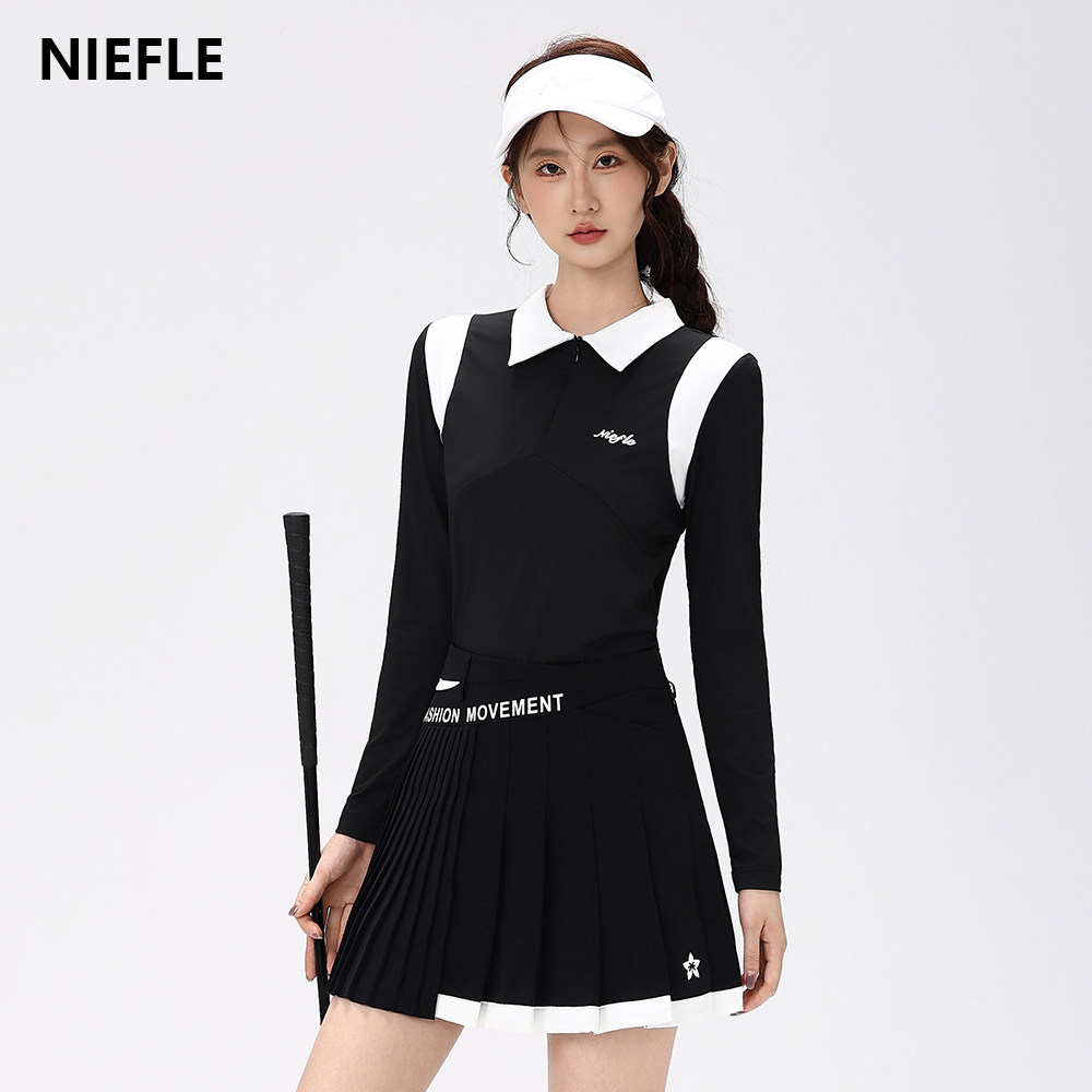 Niefle女装长袖速干透气运动套装