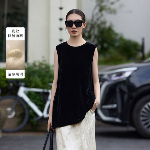 【知喜ziJoy】100%桑蚕丝背心女