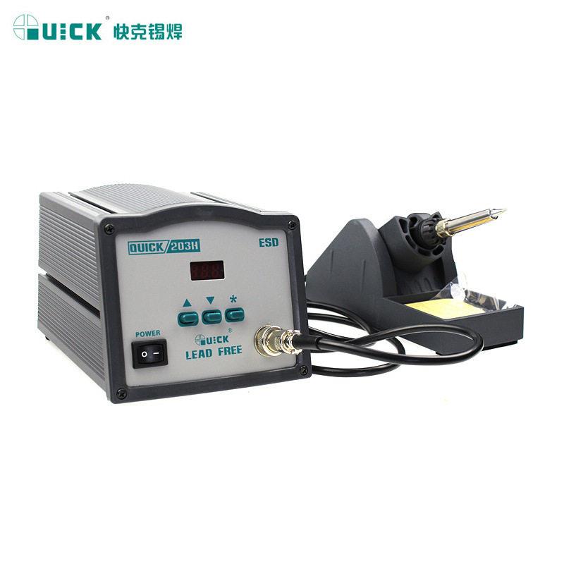 QUICK快克203H焊台电烙铁频恒温电焊台元器件维修焊接工具 203H
