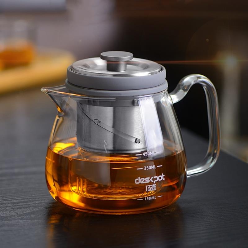 玻璃泡茶壶茶水分离飘逸杯旋转升降沏茶壶耐高温家用小型煮茶套装