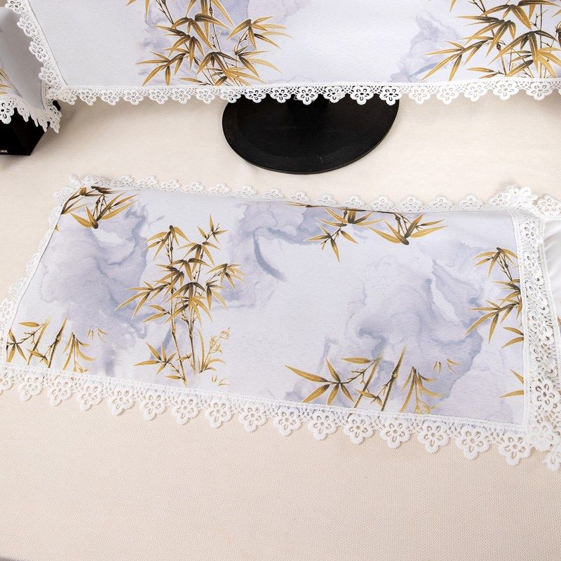 显示器盖布台式液晶电脑罩防尘罩主机箱盖巾田园布艺键盘防尘盖布