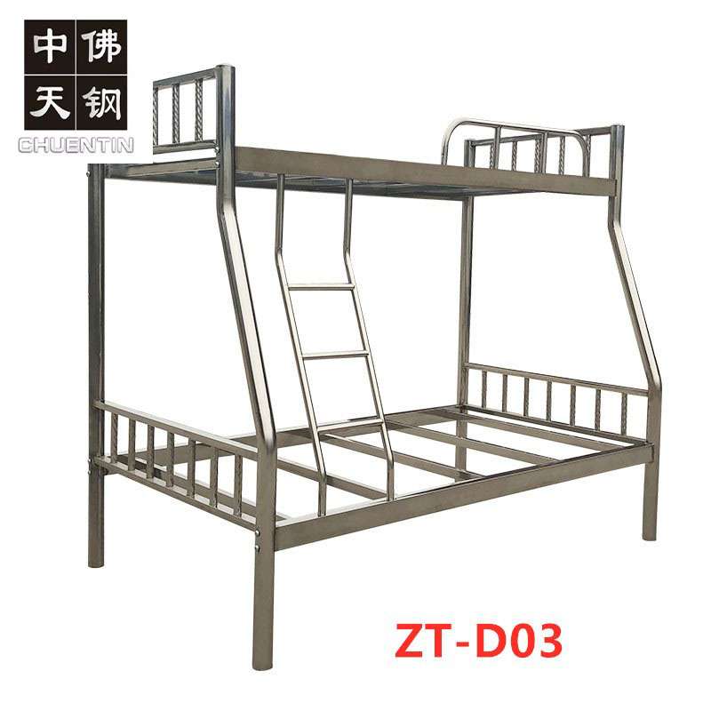 加厚202不锈钢床1.5m子母床上下床双层床上下铺床铁艺床上下铺