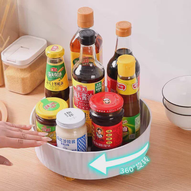 【便宜卖】厨房可旋转调料盒旋转式多功能360调味品收纳酱油醋架