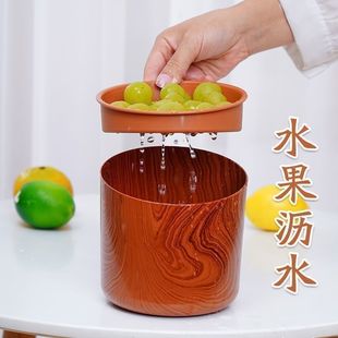 桌面茶水垃圾桶废水桶倒茶叶渣分离过滤垃圾桶茶具配件茶桌排水桶