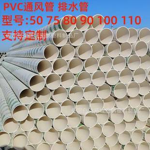 pvc下水管110圆管雄县厂家供应dn4856657080PVC管pvc通风管
