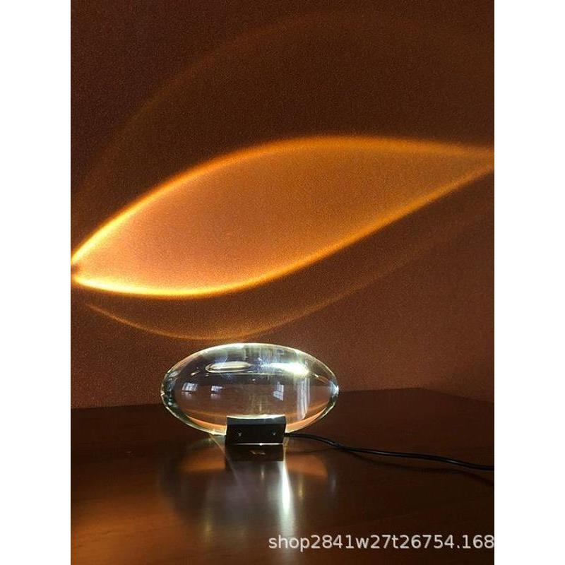 天空之眼水晶台灯日不落卧室床头氛围创意大利网红投影LED小夜灯