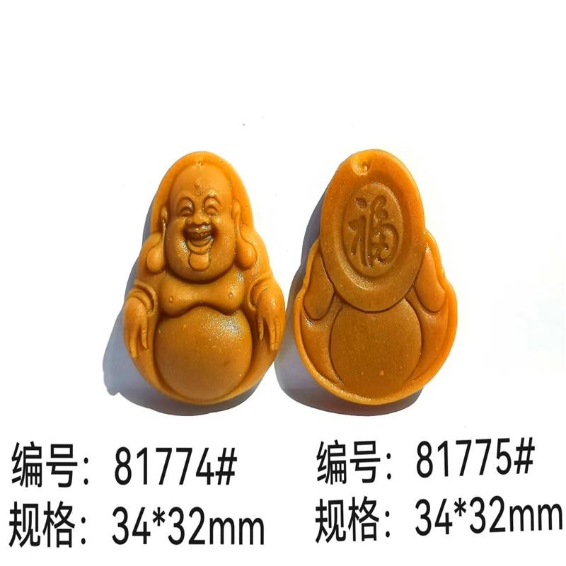 新款双面弥勒佛福字香牌模具手工制香DIY工具挂件吊坠钢模摆件