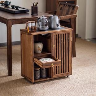 乌金木小茶柜茶桌椅组合新中式实木茶台办公室茶室泡茶桌禅意茶几